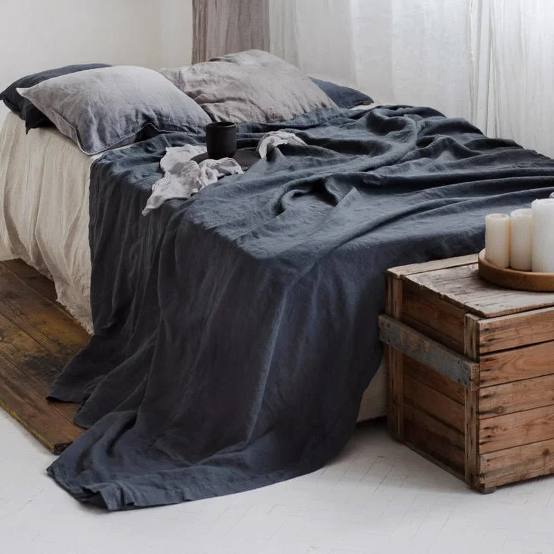 linen bed sheets